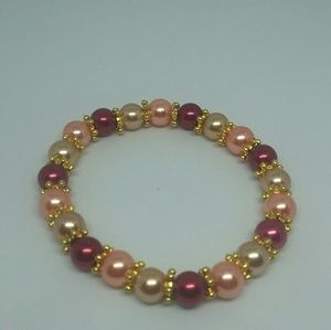 Faux Pearl Beaded Bracelet